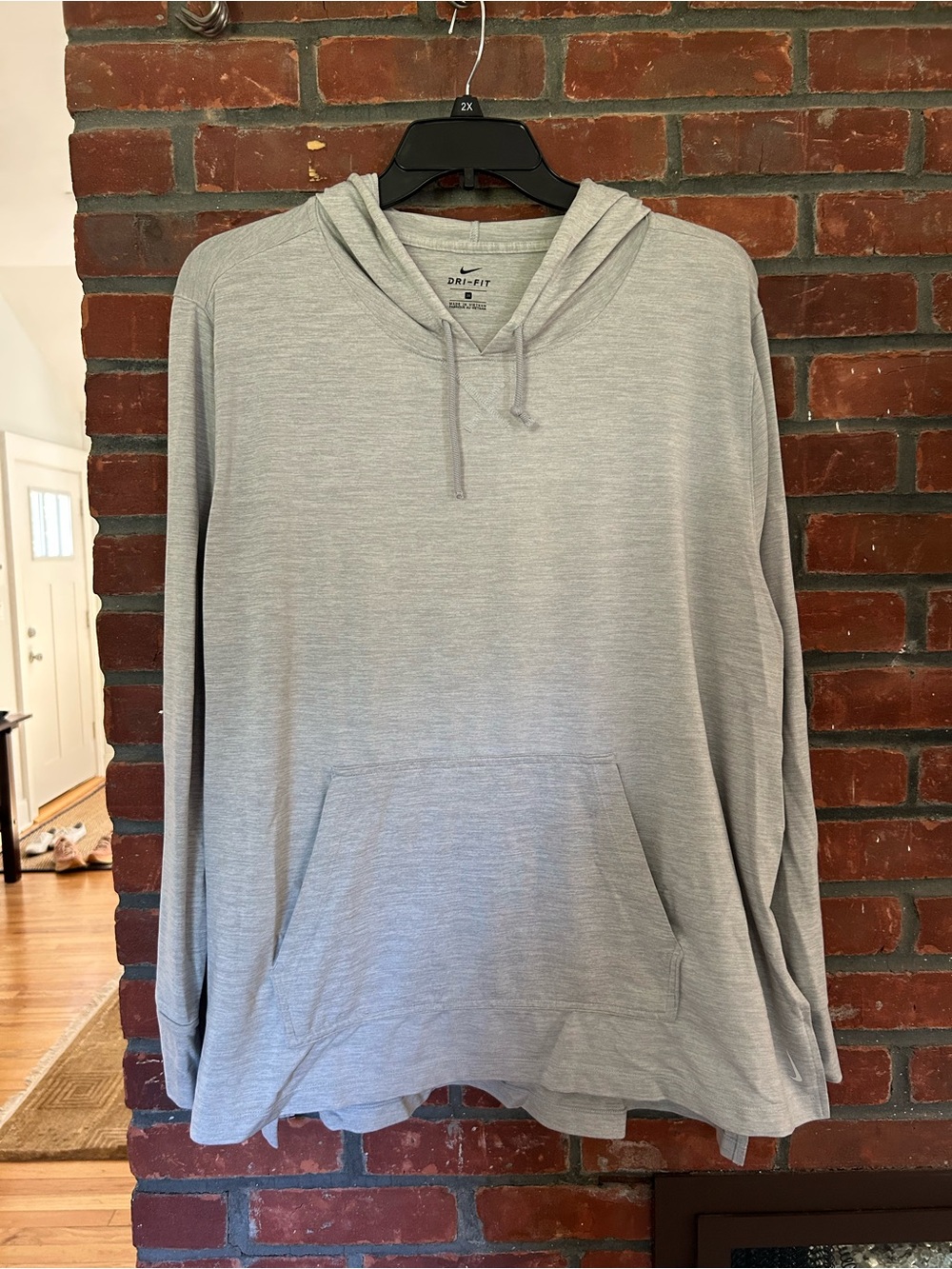 Nike Light Gray Women's Dri-FIT Pullover Hoodie